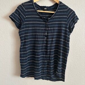 Paige Blue Striped T-shirt Sz Small